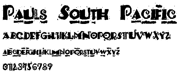 Pauls South Pacific font